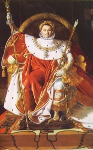 Napoleone I sul trono imperiale, cm. 260 x 163, Musée de l’Armée, Parigi.